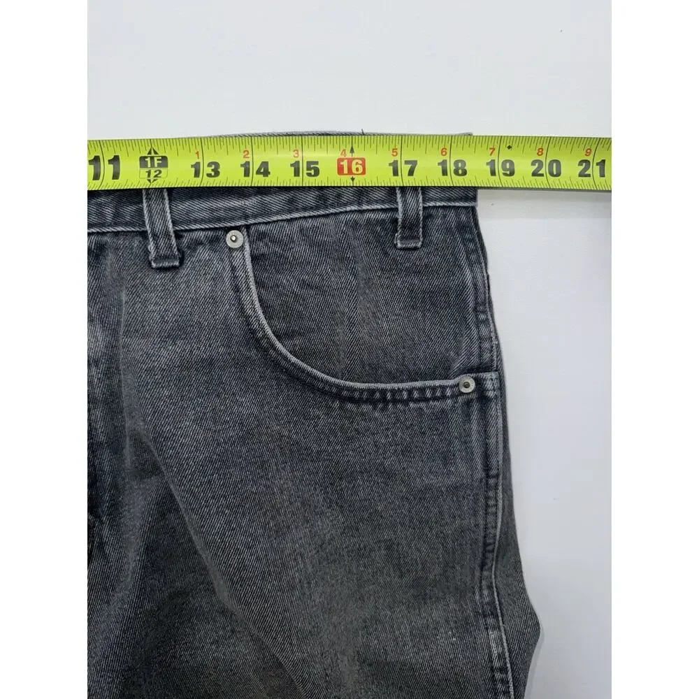 Faded Glory Men's Black Loose Denim Shorts Size 36 Y2K Vintage